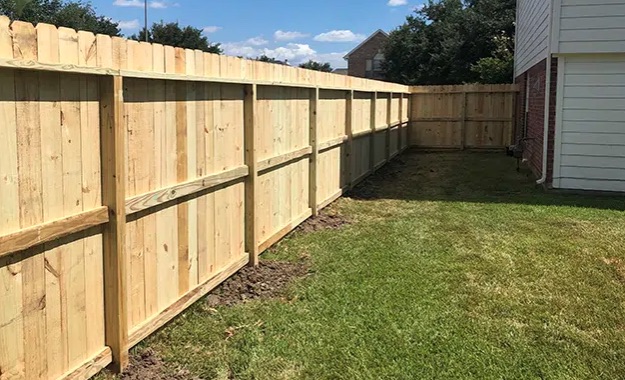 Completed privacy fence replacement project